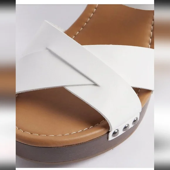 Torrid Crisscross Wooden Heel Sandals - Picture 4 of 6